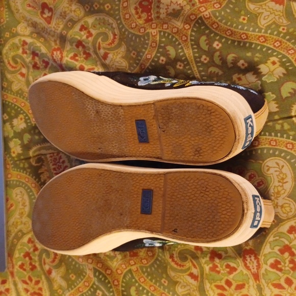 Keds Rifle Paper Co 7.5 7 1/2 black loafers flats shoes - Picture 4 of 5